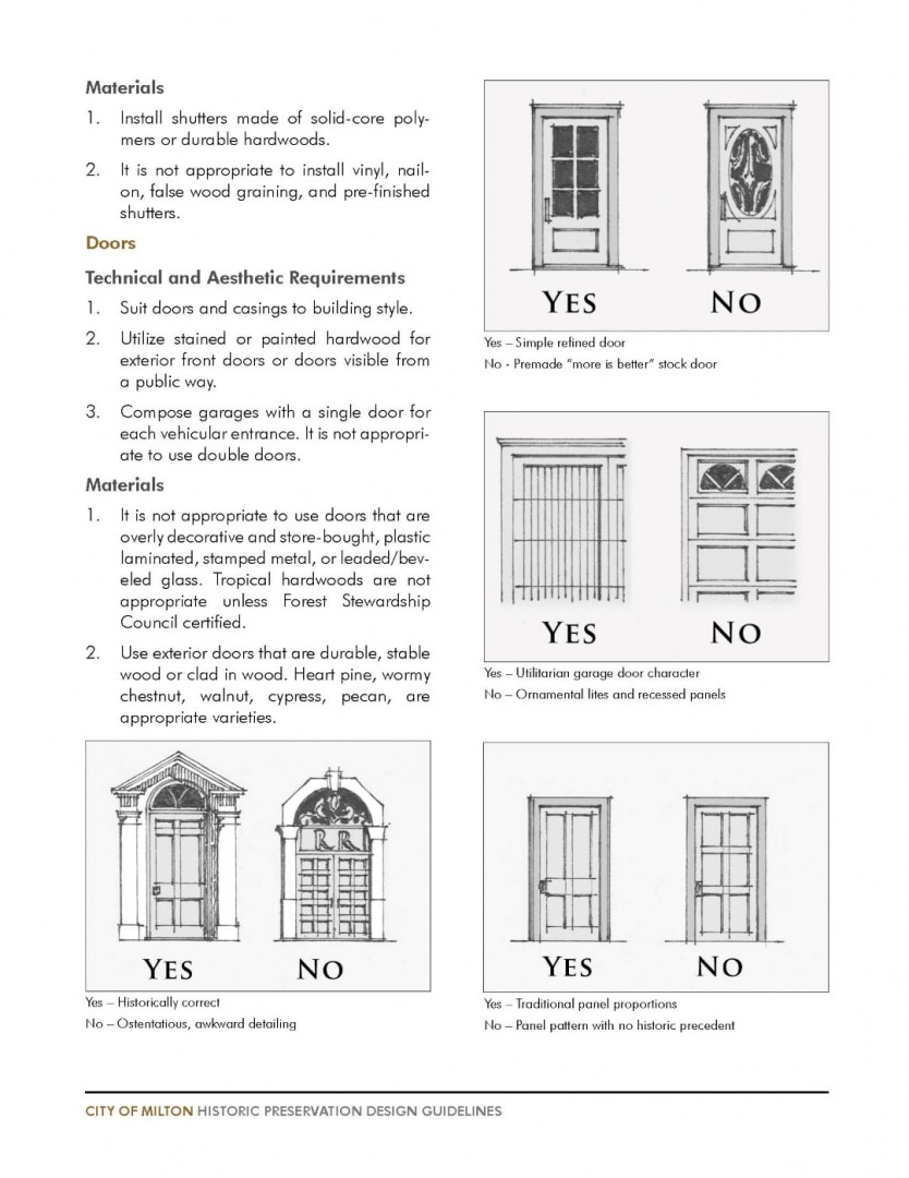 Milton Historic Preservation Design Guidelines